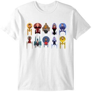 Trek Ships Captains 2022 Retro Sci-Fi Fan Collector Classic Starfleet Graphic 05